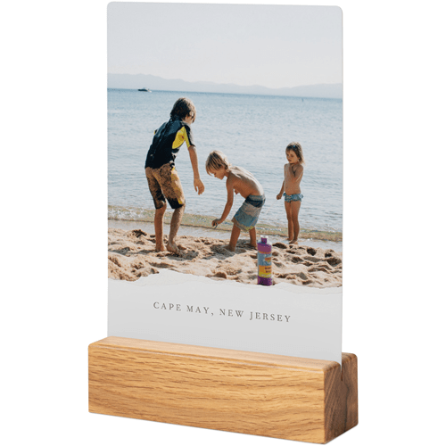 Textured Paper Tabletop Metal Prints, 5x7, Natural, White, white