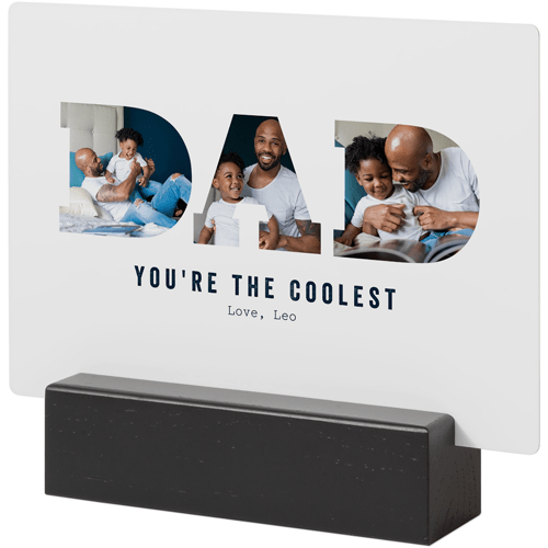 Sentimental Tabletop Metal Print For Dads
