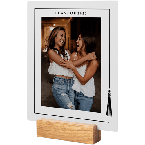 Tassel Grad Tabletop Metal Prints, 8x10, Natural, Black