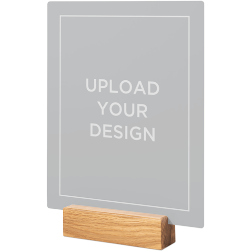 Upload Your Own Design Portrait Tabletop Metal Prints, 8x10, Natural, Multicolor