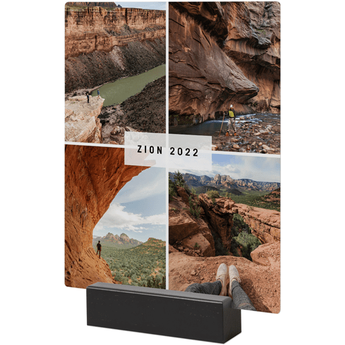 Moment In Time Tabletop Metal Prints, 8x10, Black, White, white