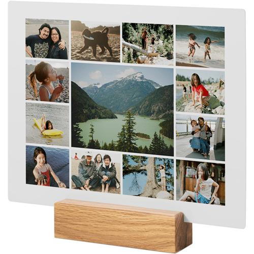 Gallery of Thirteen Tabletop Metal Prints, 8x10, Natural, Multicolor