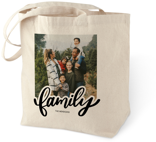 Bold Family Script Cotton Tote Bag by Shutterfly | Shutterfly