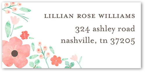 Welcoming Florals Address Label by Ann Kelle | Tiny Prints