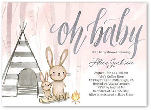 baby shower bunny invitations