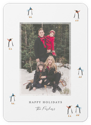 Cozy Penguins Holiday Card