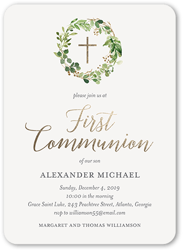 Communion invitations on sale