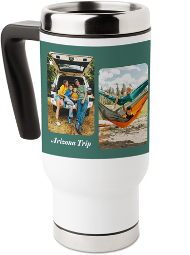 Travel Scenes Travel Mug with Handle, 17oz, Blue