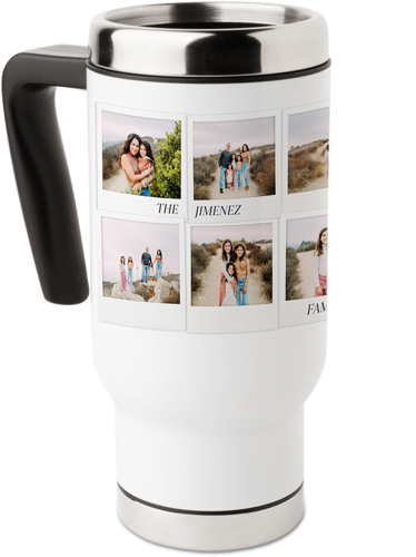 Photo Memories Travel Mug with Handle, 17oz, White
