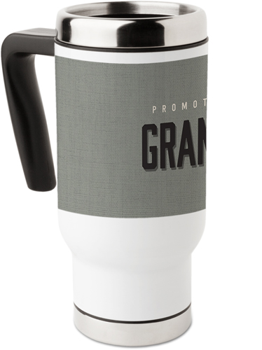 Grandpa Promotion Travel Mug with Handle, 17oz, Multicolor