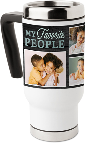 My Favorite People Travel Mug with Handle, 17oz, Green