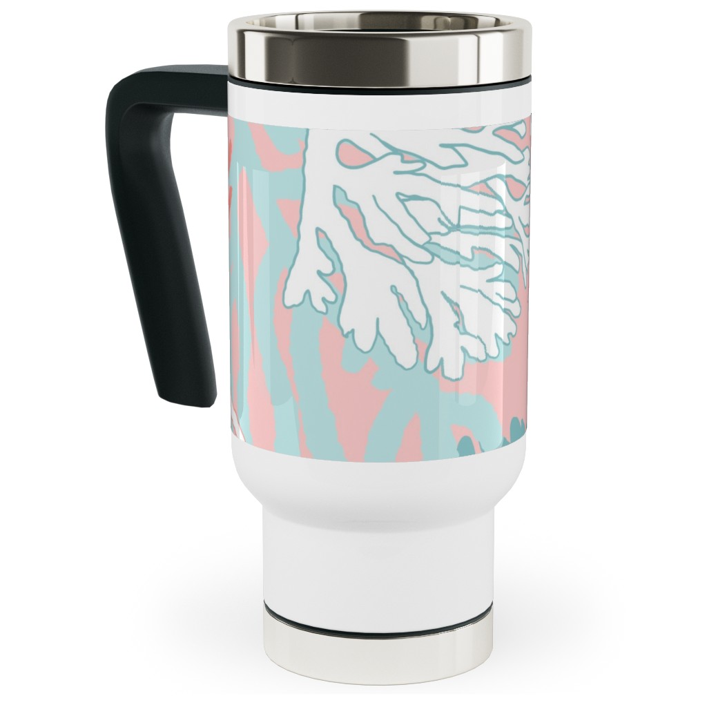 Coral Springs Travel Mug with Handle, 17oz, Multicolor