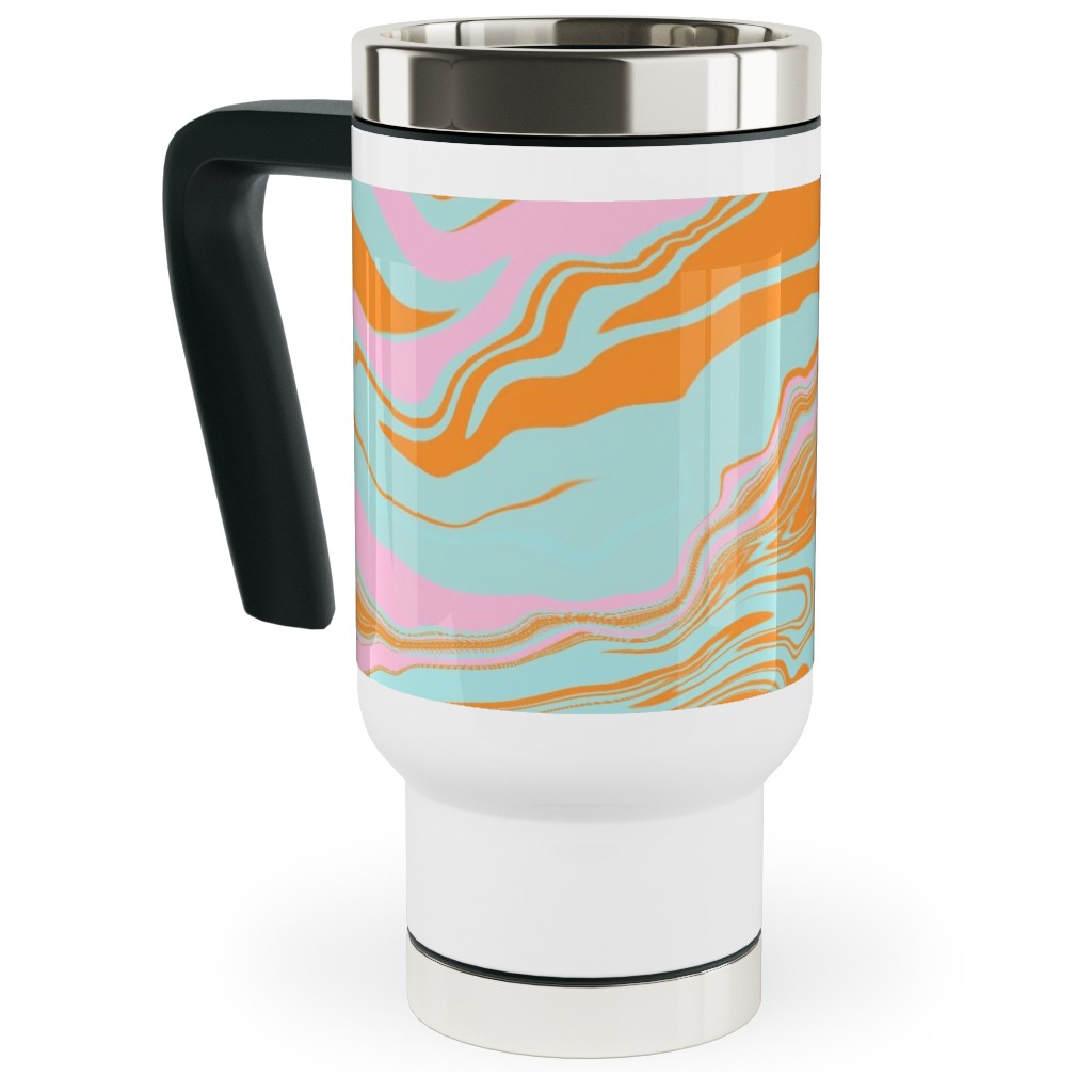 Abstract Pattern Travel Mugs For Artists