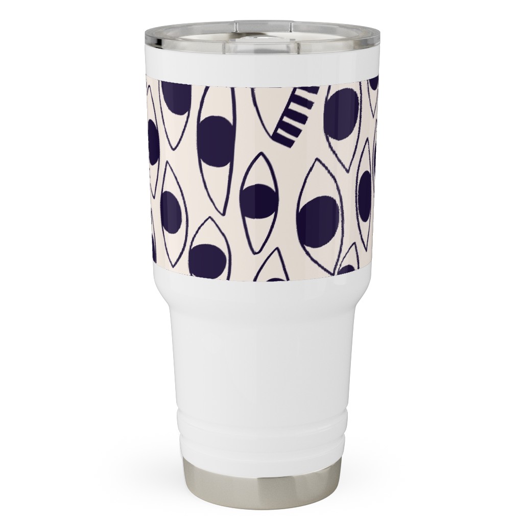 Eye White - Light Travel Tumbler, 30oz, White, White