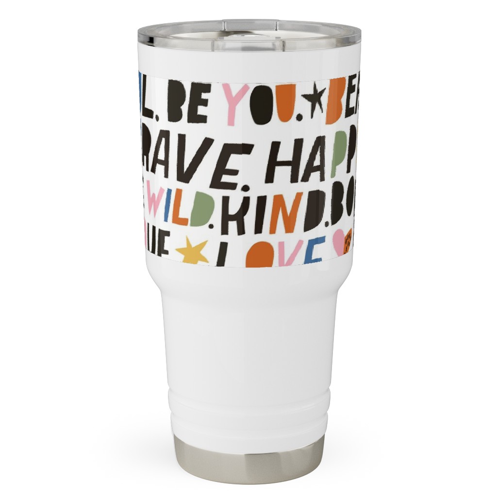 Sweet Words - Multi Travel Tumbler, 30oz, Multicolor