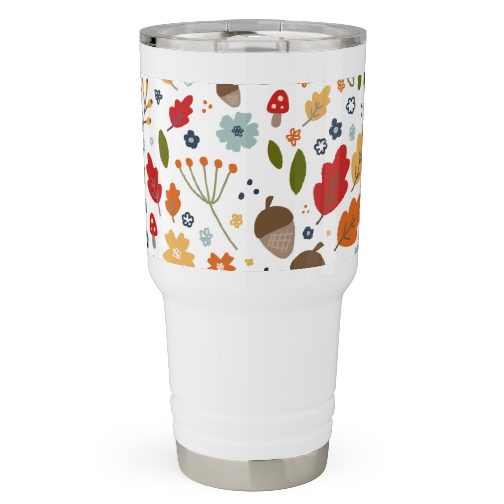 Woodland Floral - Multi Travel Tumbler, 30oz, Multicolor