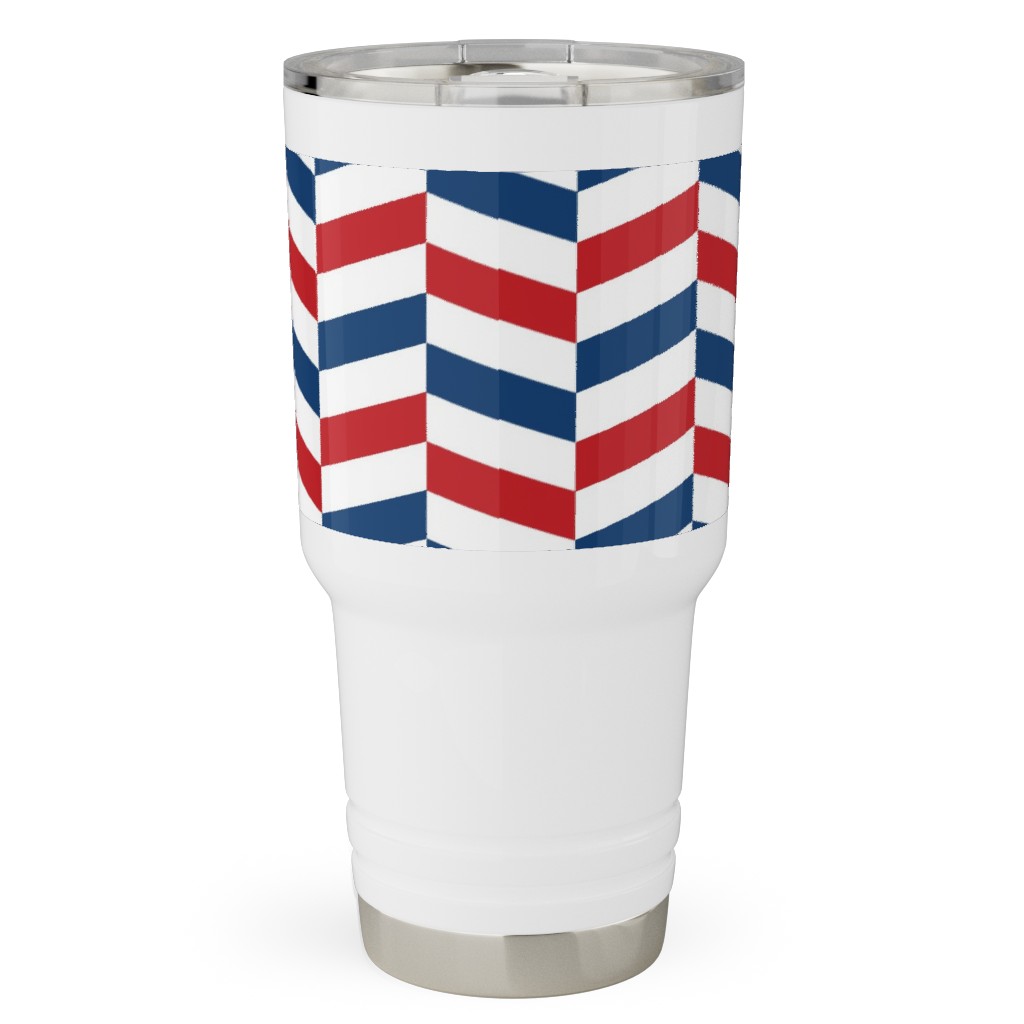 American Stripes - Multi Travel Tumbler, 30oz, Multicolor