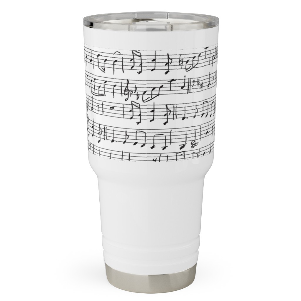 Music - Favorite Subject Travel Tumbler, 30oz, Black