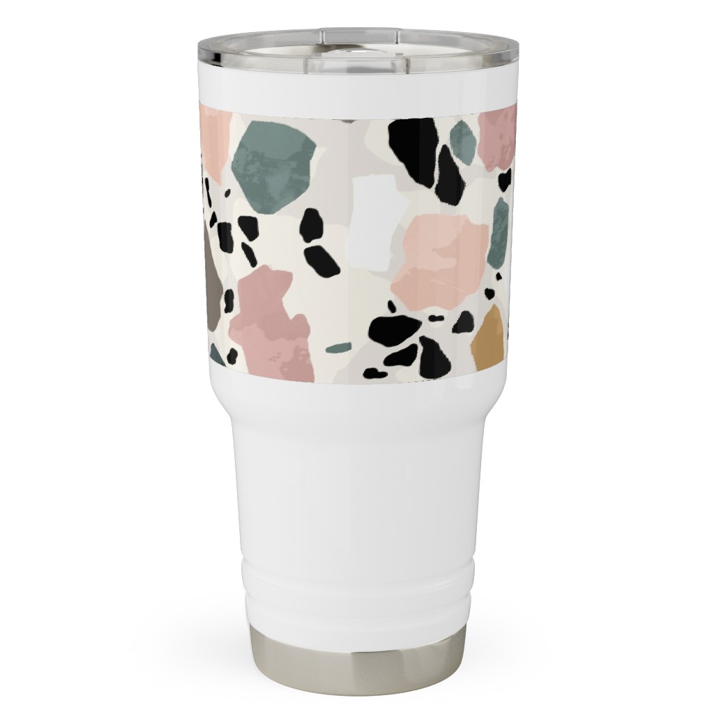 Terazzo Inspired - Multi Travel Tumbler, 30oz, Multicolor