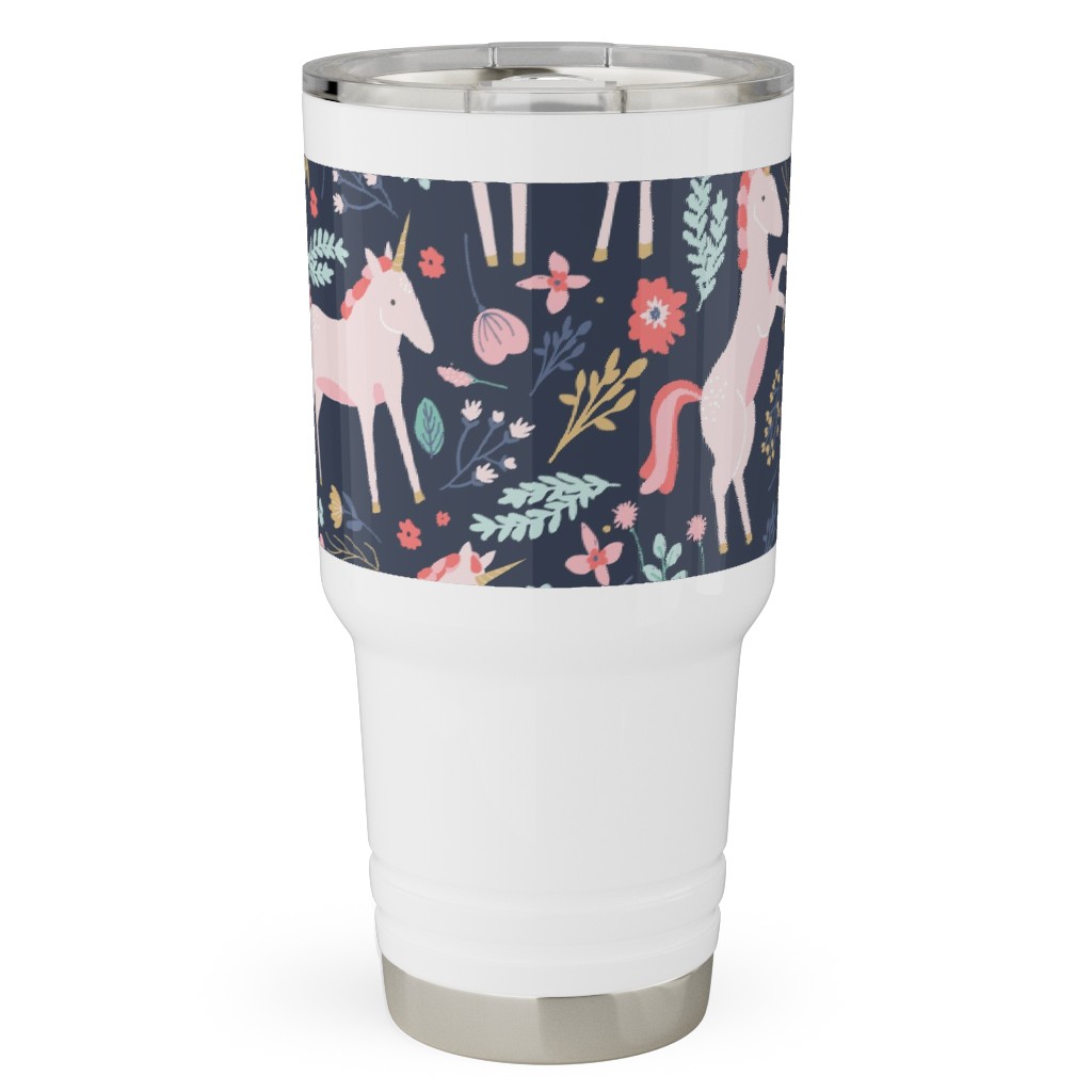 Unicorn Fields Travel Tumbler, 30oz, Multicolor