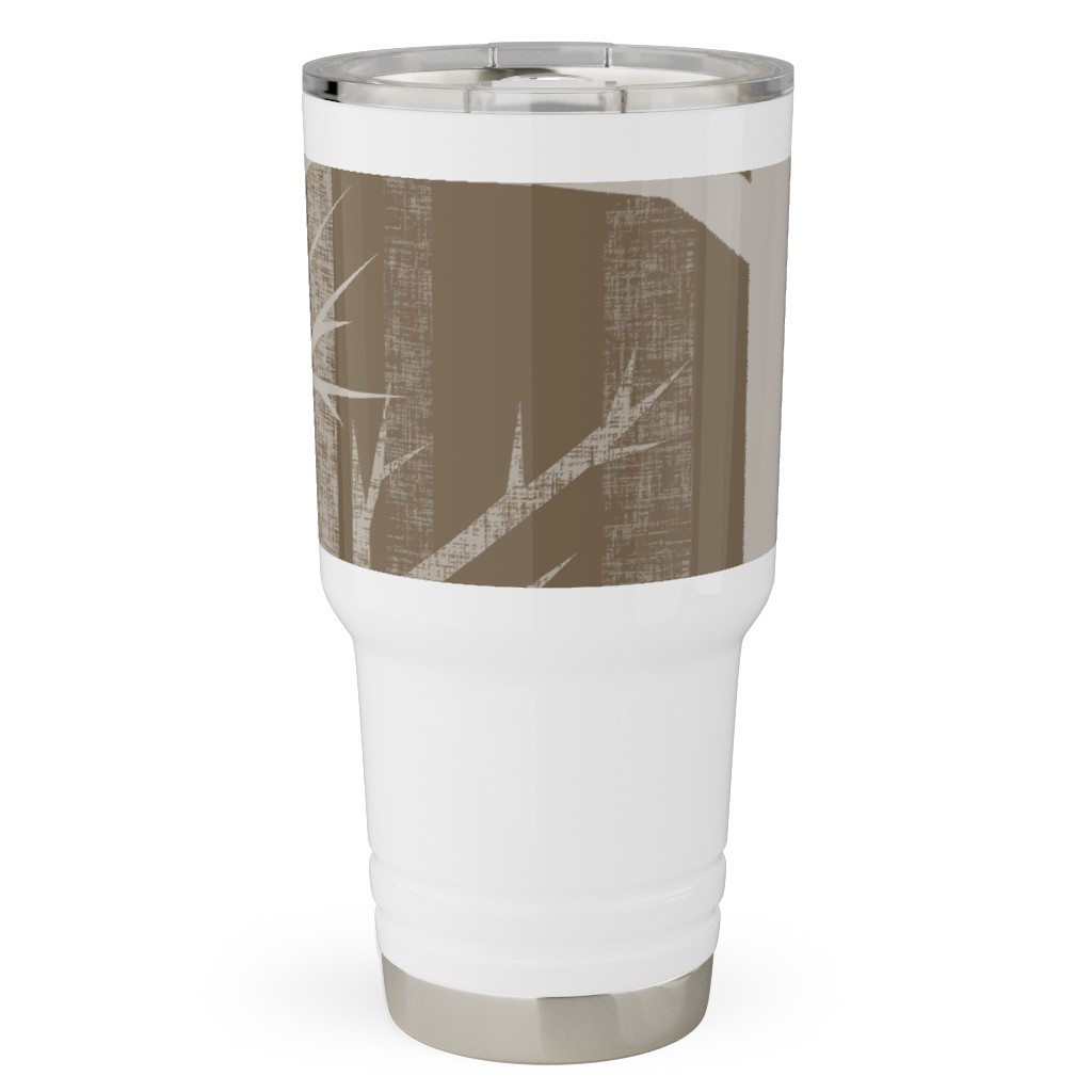 Winter Woods - Fawn Travel Tumbler, 30oz, Brown, Brown