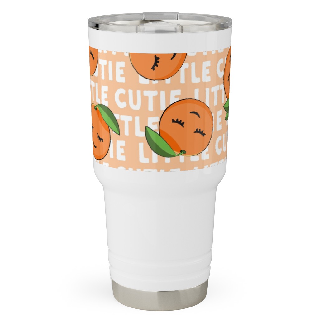 Little Cutie - Happy Oranges - Orange Travel Tumbler, 30oz, Orange