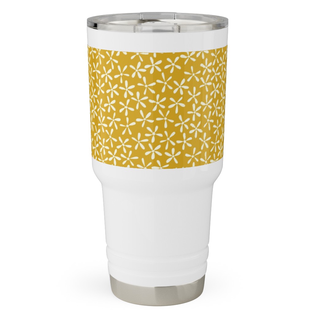 Hellow Spring - Mustard Yellow Travel Tumbler, 30oz, Yellow