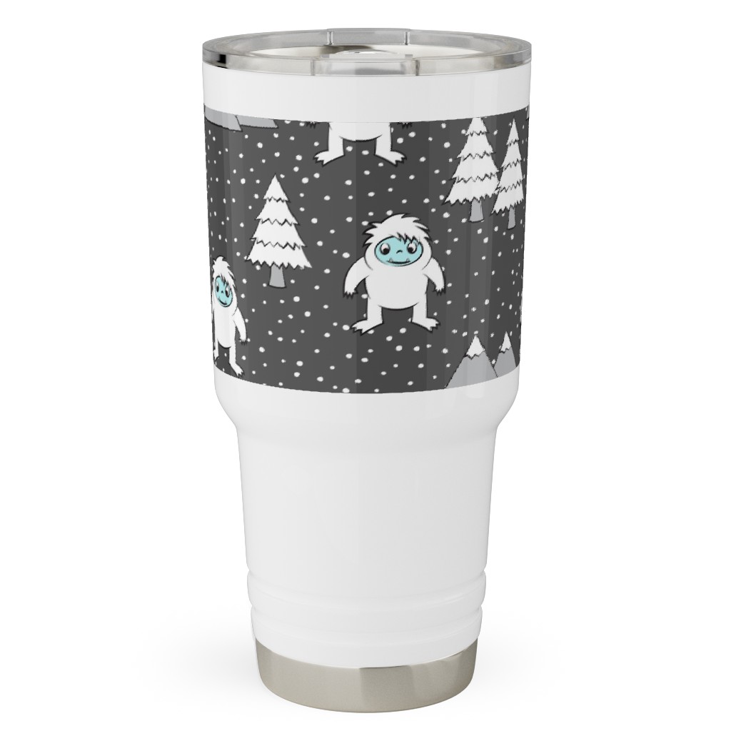 Yetti Tree Mountains - Gray Travel Tumbler, 30oz, Gray, Gray
