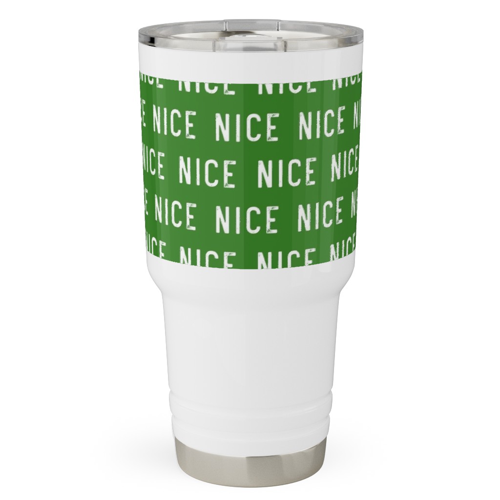 Nice - Green Travel Tumbler, 30oz, Green