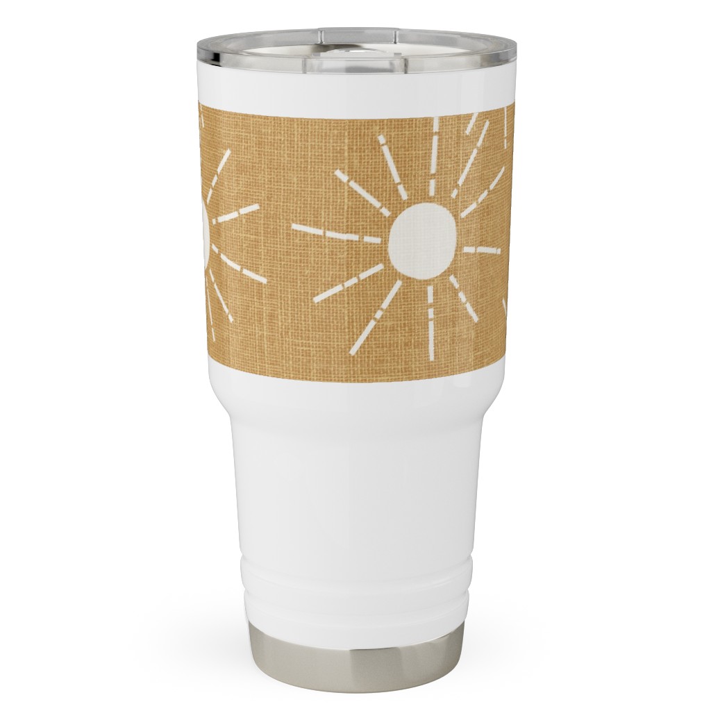 Summer Sunshine - Mustard Yellow Travel Tumbler, 30oz, Yellow