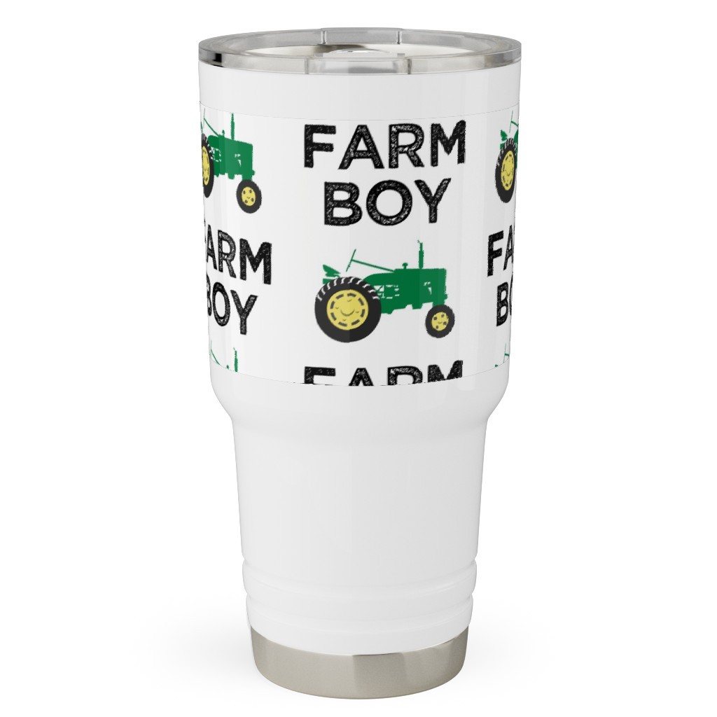 Farm Boy - Tractor Green Travel Tumbler, 30oz, Green