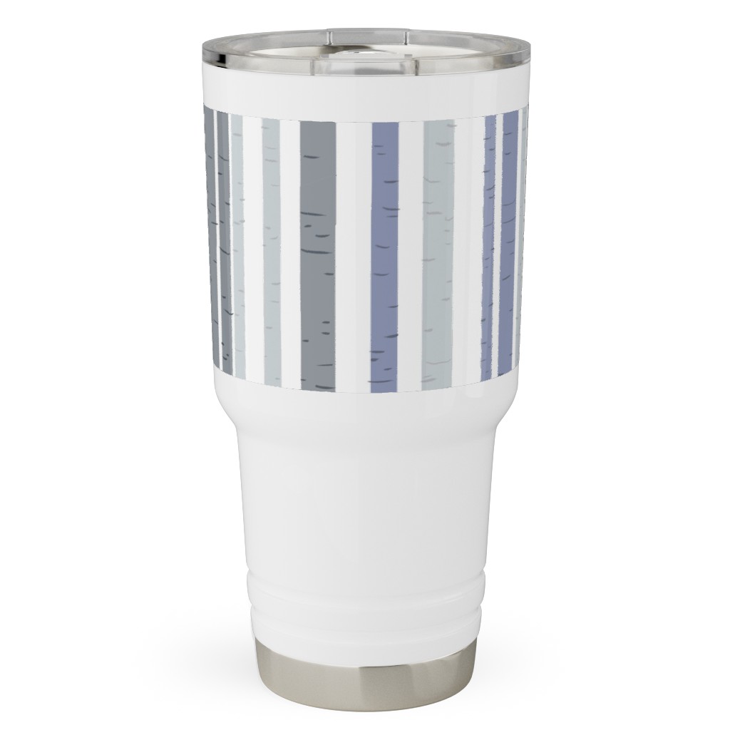 Wooded Aspens - Gray Travel Tumbler, 30oz, Gray