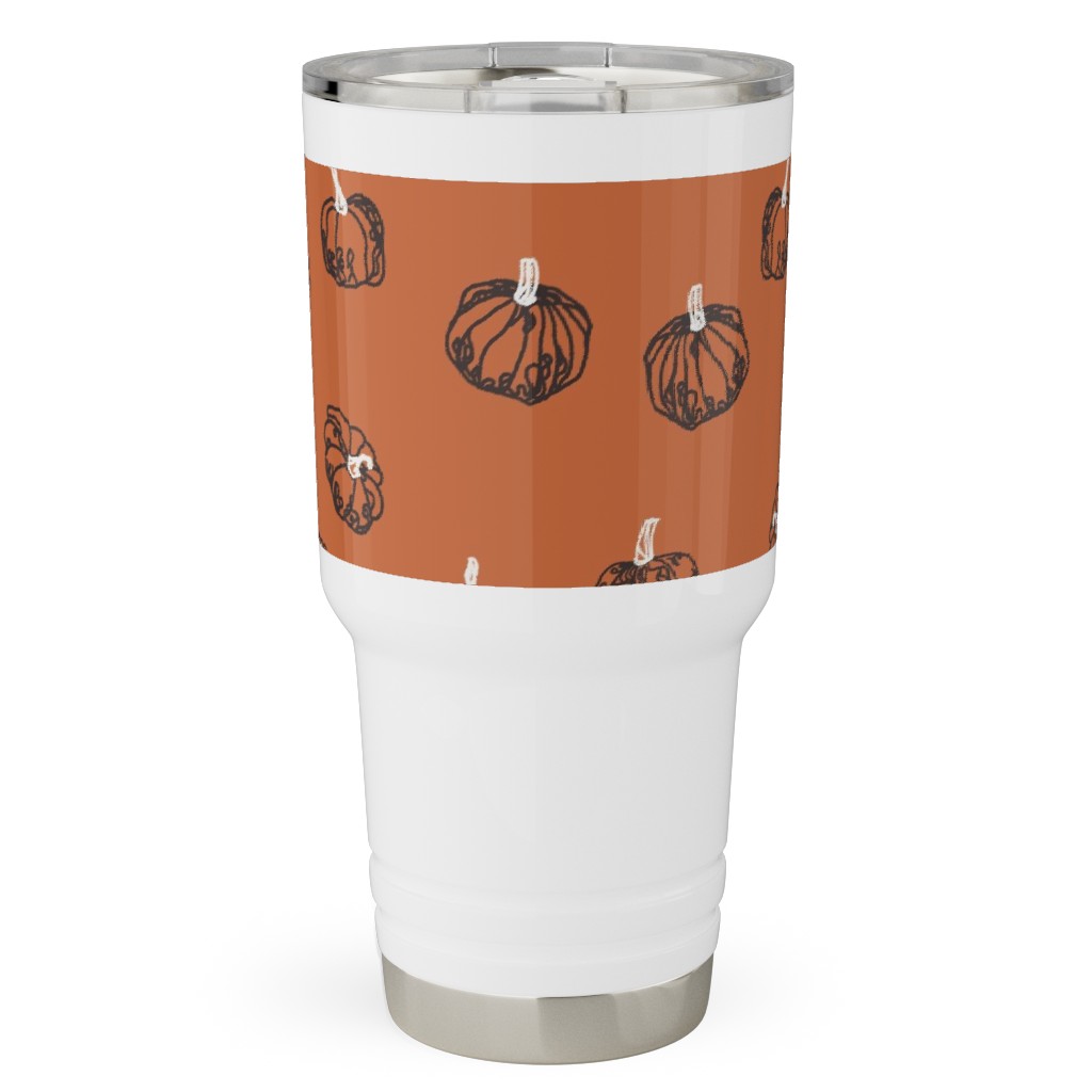 Pumpkins Travel Tumbler, 30oz, Orange