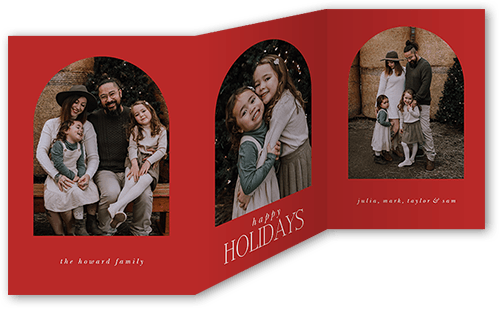 Trifold Picture Frame Holiday Card