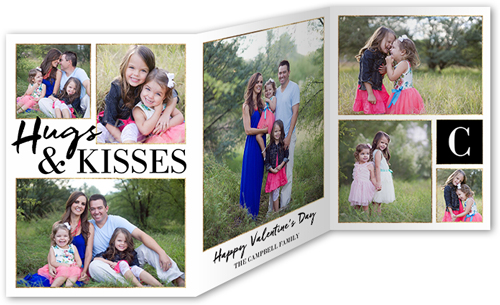 Gorgeous Greetings 5x7 Tri Fold Valentines Cards Shutterfly