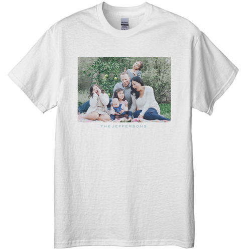 Photo Gallery Landscape T-shirt, Adult (S), White, Customizable front & back, White