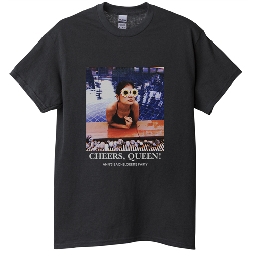 Gallery of One T-shirt, Adult (M), Black, Customizable front, White, white