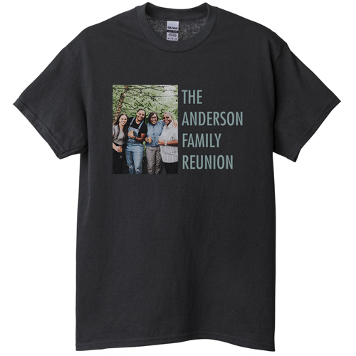 Simple Gallery of One T-shirt, Adult (3XL), Black, Customizable front, White