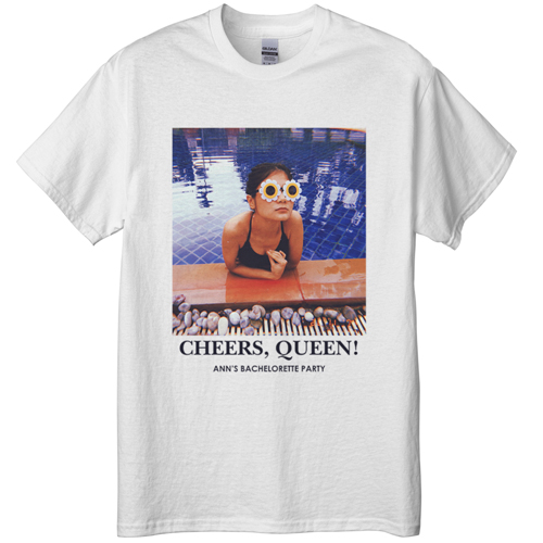 Gallery of One T-shirt, Adult (3XL), White, Customizable front & back, White, white