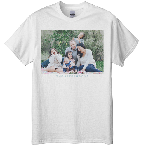 Photo Gallery Landscape T-shirt, Adult (3XL), White, Customizable front, White, white