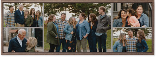 Gallery of Five Pano Wall Art, Walnut, Single piece, Mounted, 12x36, Multicolor, multi