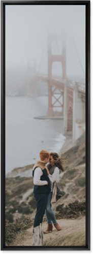 Photo Gallery Portrait Wall Art, Black, Single piece, Mounted, 12x36, Multicolor
