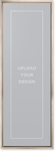 Upload Your Own Design Wall Art, Metallic, Single piece, Mounted, 12x36, Multicolor