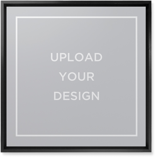 Upload Your Own Design Landscape Wall Art, Black, Single piece, Mounted, 16x16, Multicolor