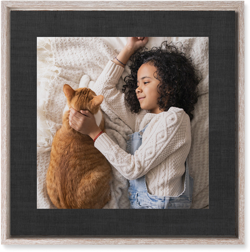 Full Frame One Wall Art, Rustic, Single piece, Mounted, 16x16, Black, black