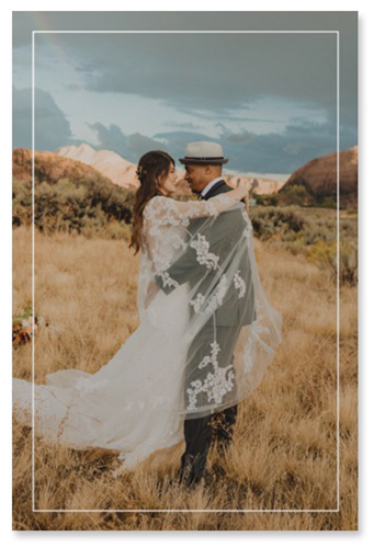 Floating Frame Portrait Wall Art, No Frame, Single piece, Mounted, 24x36, White, white