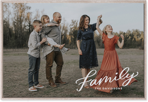 Family Letters Wall Art, Rustic, Single piece, Mounted, 24x36, White