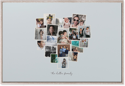 Heart Strings Wall Art, Rustic, Single piece, Mounted, 24x36, Gray, air