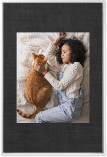 Full Frame One Wall Art, White, Single piece, Mounted, 24x36, Black, black