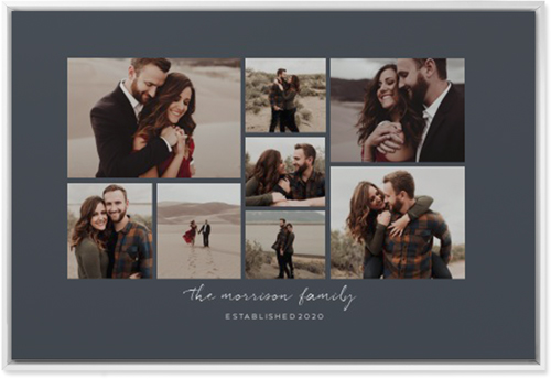 Pieces of Eight Wall Art, White, Single piece, Mounted, 24x36, Gray, gray